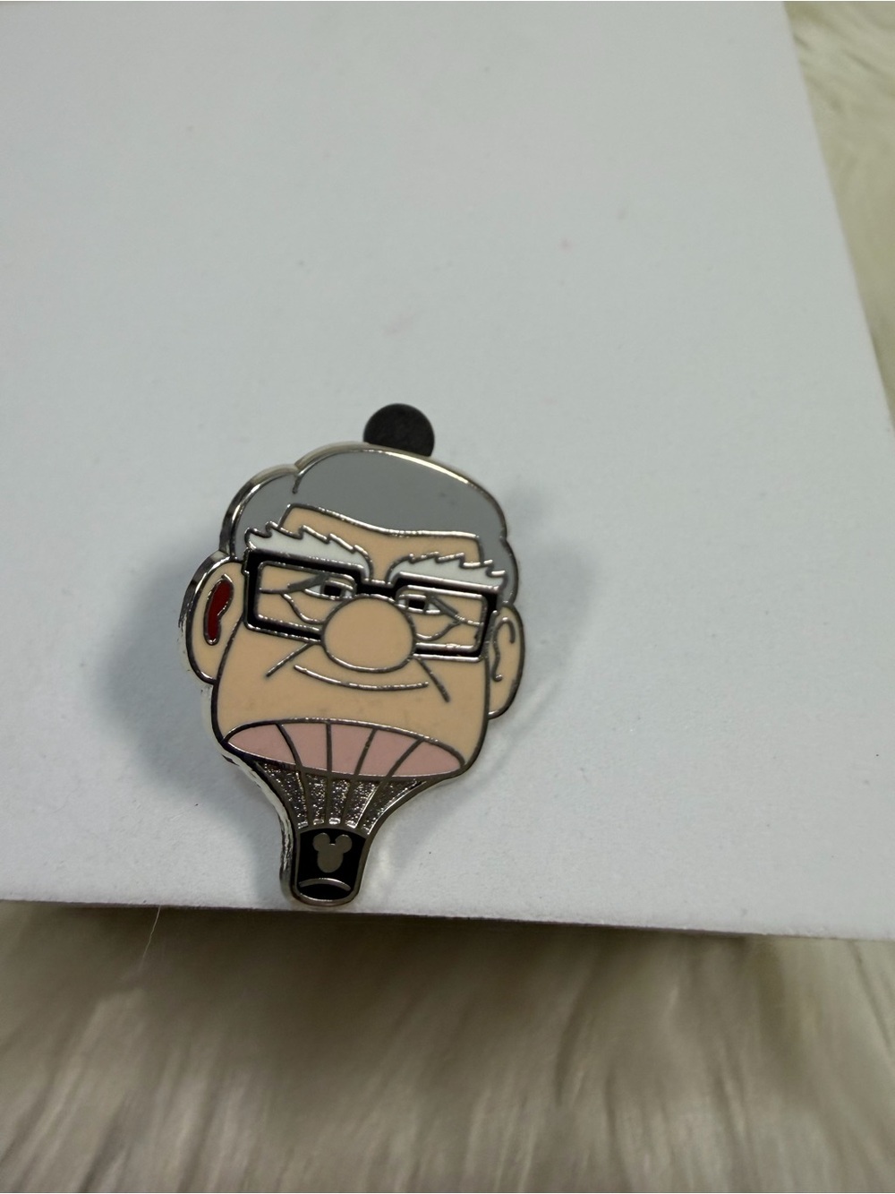 💙3/$20💙 Disney Carl Fredricksen Enamel Pin - Gray, Beige, Black